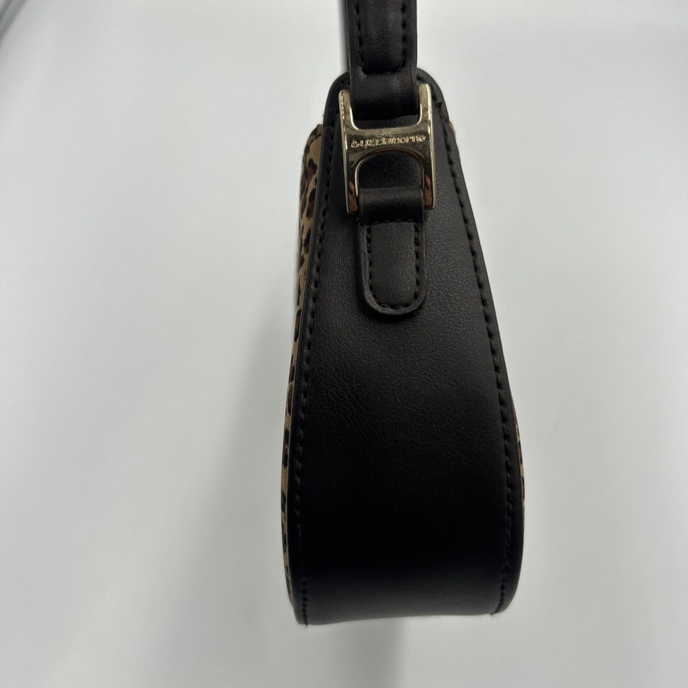 Leopard Print Vintage 90's Y2K Mini Bag Purse Handbag Liz Claiborne Canvas Purse - Picture 11 of 12